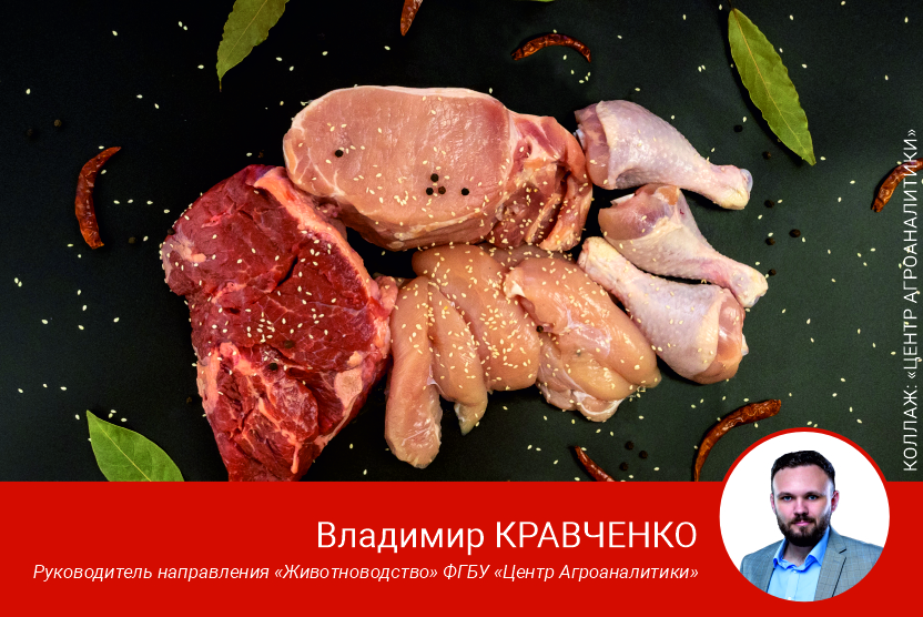 В РФ растет производство мяса, его экспорт и переработка