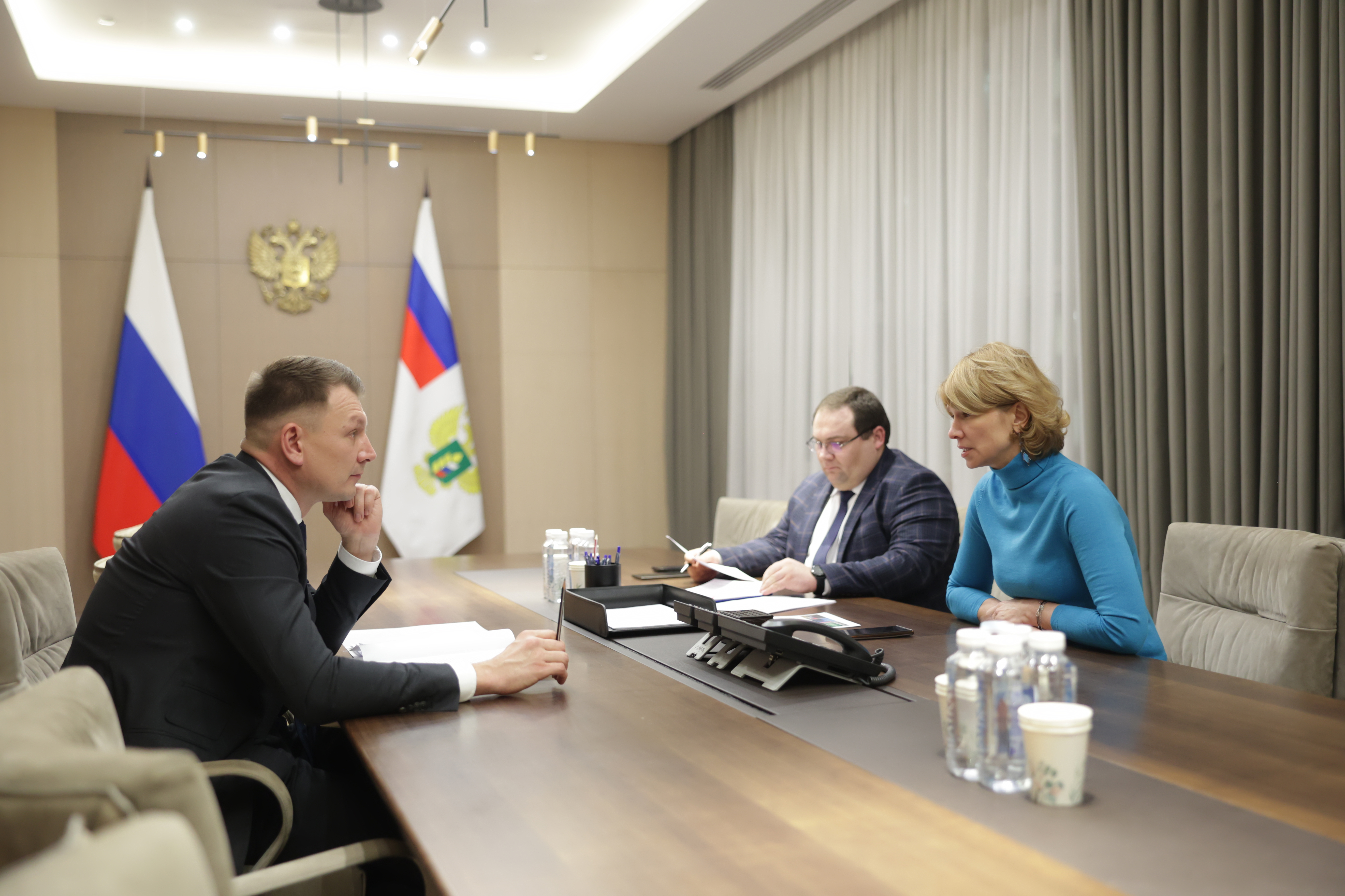 Оксана Лут и Александр Двойных обсудили приоритетные задачи развития АПК 