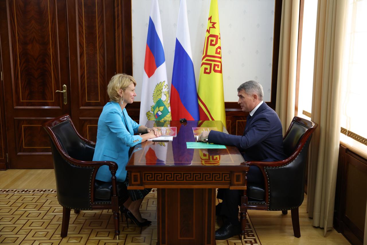 Оксана Лут и Олег Николаев обсудили развитие АПК Чувашской Республики