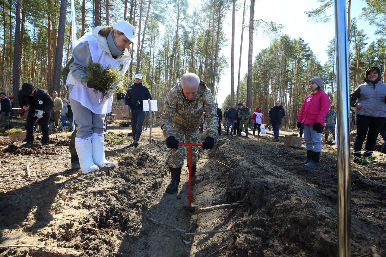 Работники департамента  по социально-экономическому развитию села Томской области присоединились к акции «Сад Памяти»