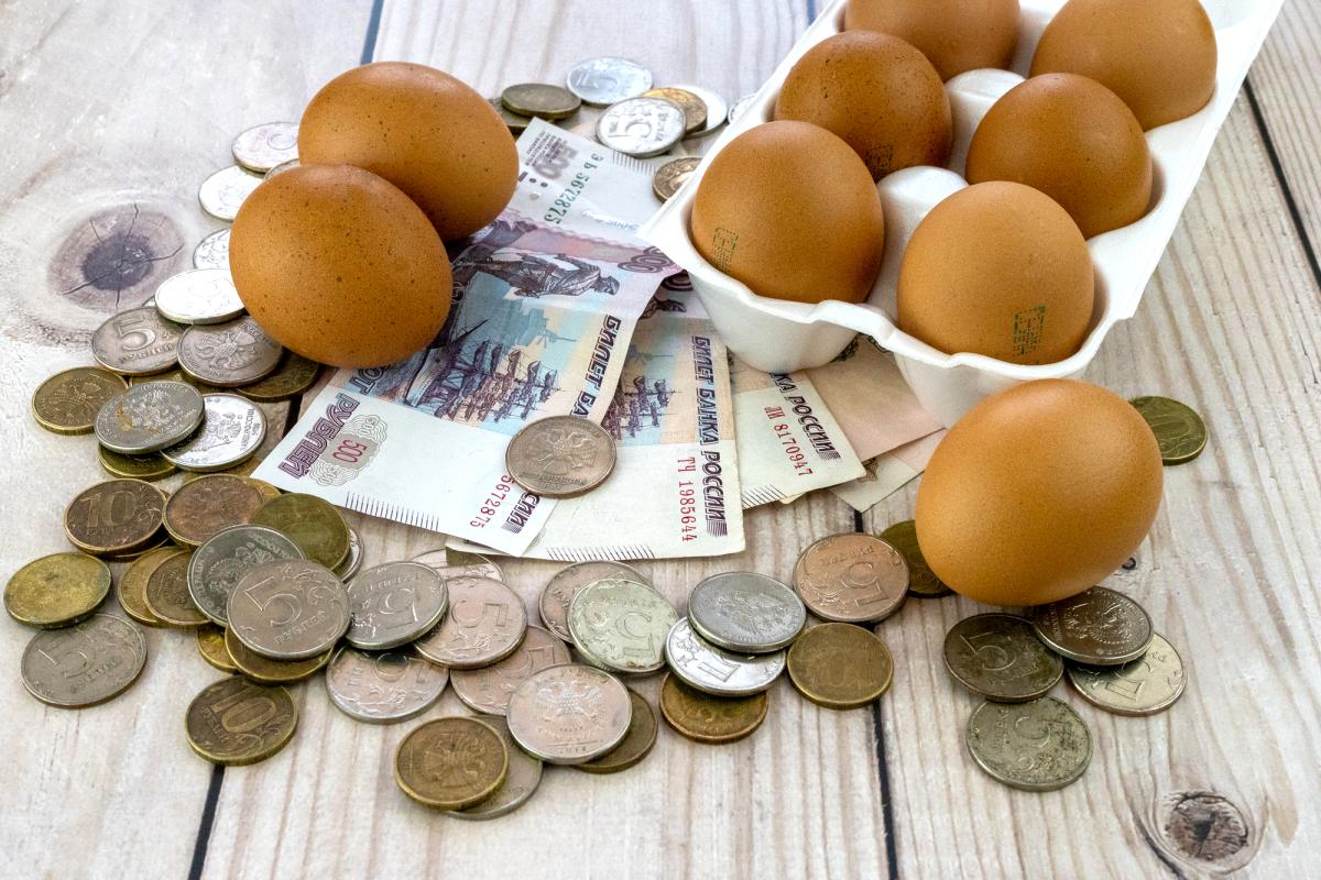 В Орловской области яйца продолжают дешеветь третий месяц подряд