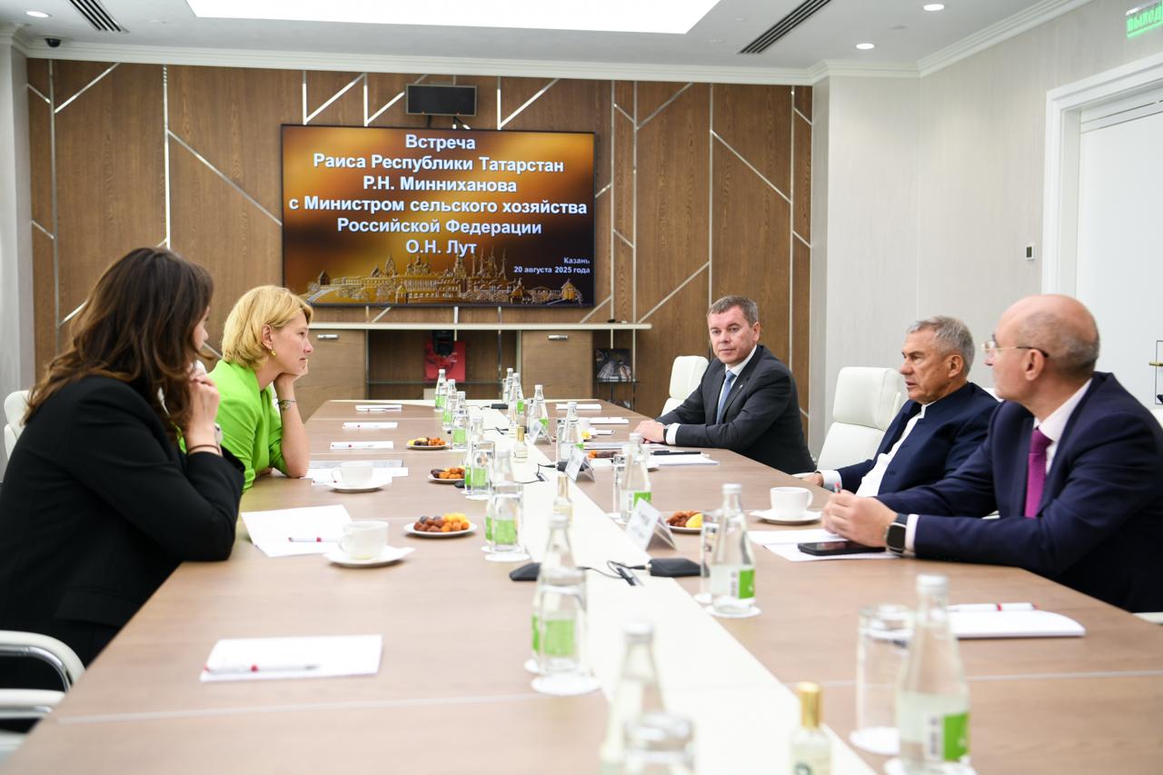 Оксана Лут и Рустам Минниханов обсудили перспективы развития АПК Республики Татарстан