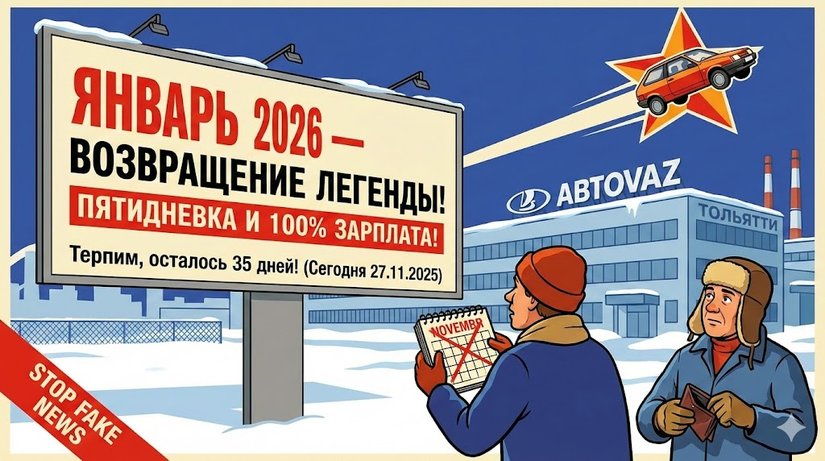 Новогоднее чудо АВТОВАЗа: «С понедельника (то есть с января) начинаем новую жизнь!»