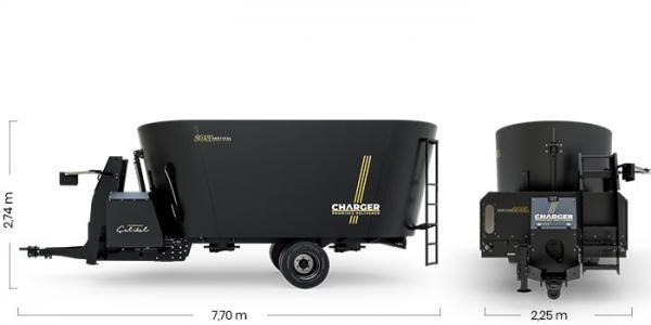 Вертикальный смеситель-кормораздатчик CELIKEL CHARGER V25 DOUBLE