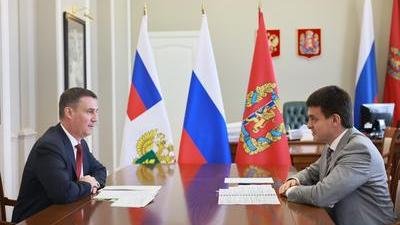 Дмитрий Патрушев и Михаил Котюков обсудили перспективы развития агропромышленного комплекса Красноярского края