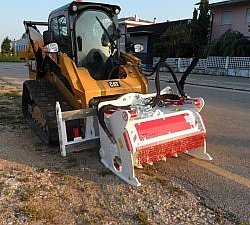 Инструкция по установке дорожной фрезы CM Crusher на мини-погрузчик