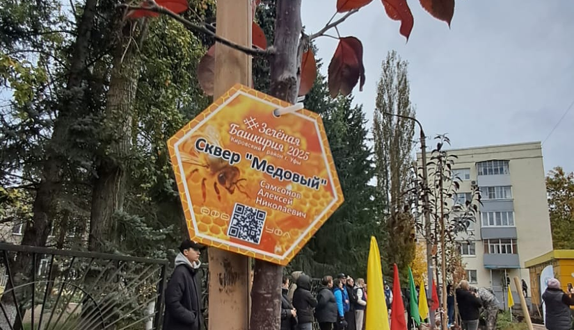 В Башкирии агробанк принял участие в создании сквера в центре Уфы