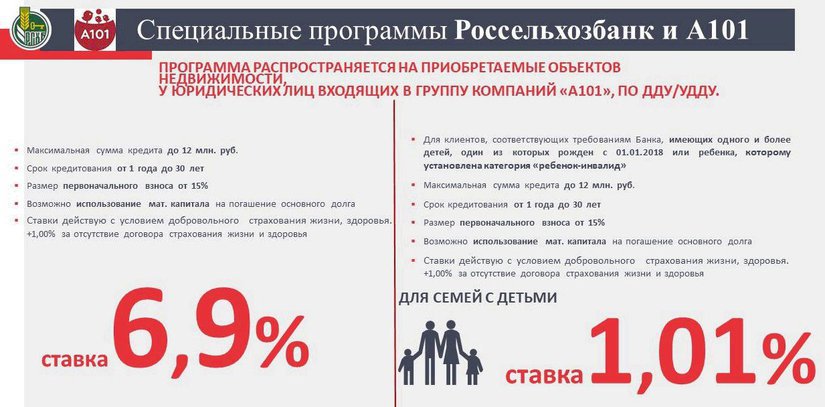 Жители Красноярского края и Хакасии могут прибрести жильё в Москве и Московской области по ставке от 1,01% с Россельхозбанком