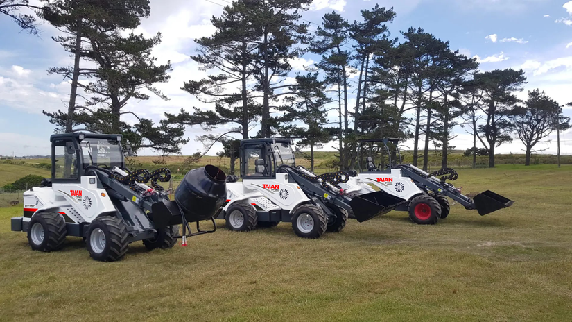 Шарнирные мини-погрузчики Taian: DY620, DY840, DY1150 — компактность с возможностями большой техники