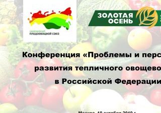 Проблемы тепличного овощеводства обсудят на «Золотой осени – 2019»