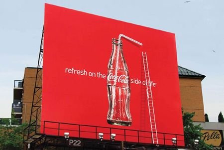 Coca-Cola и рекламное агентство разработали очень интересную рекламу