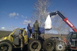 Ранневесенняя подкормка озимой пшеницы пневмоходами Барс 271