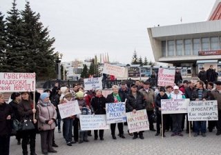 В Омске митингуют фермеры