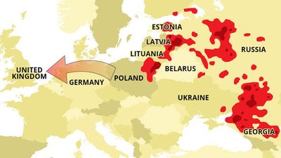 АЧС движется к берегам Британии